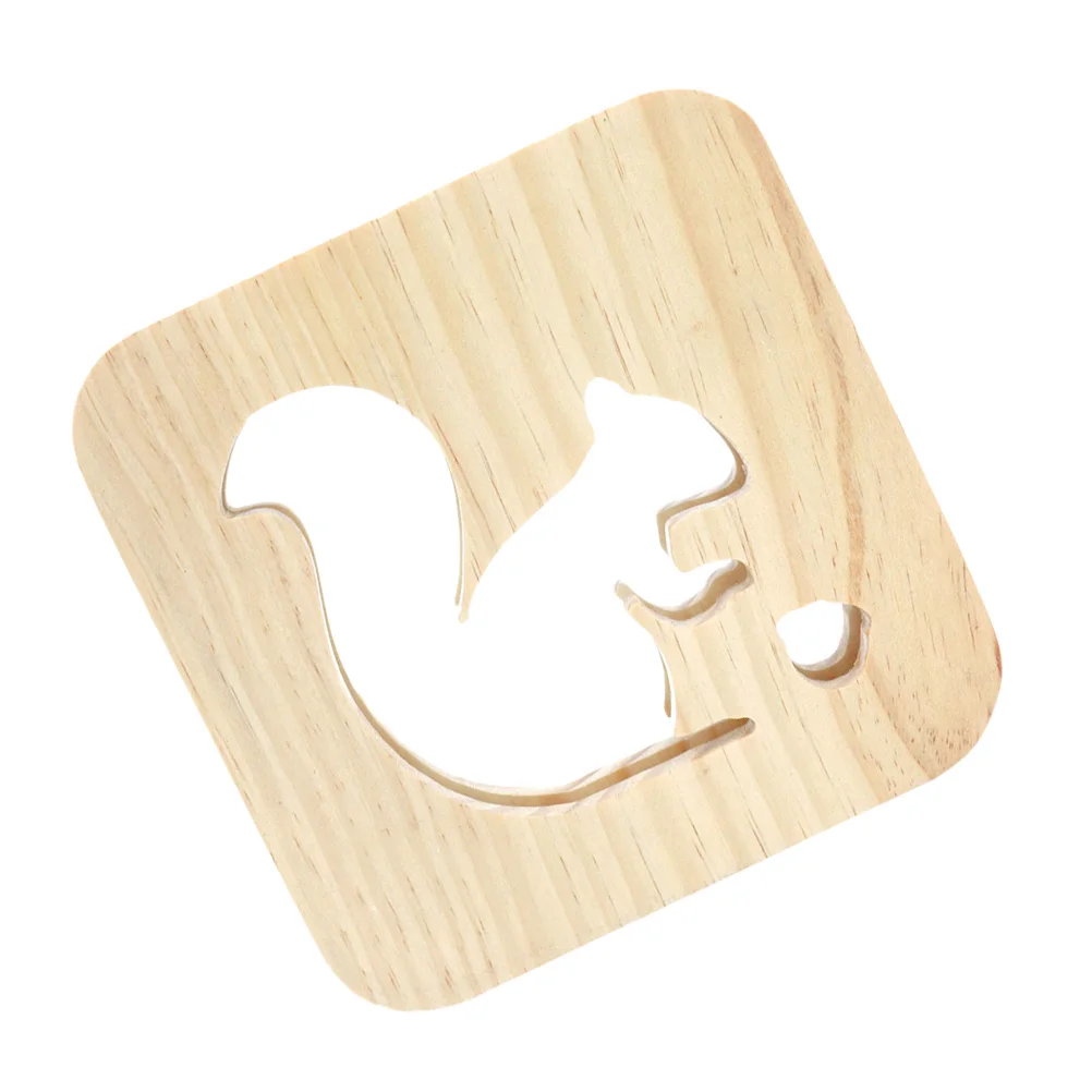 

Solid Wood USB Desk Lamp Creative Squirrel Night Light Dimmable Bedside Table Lamp HomeDecoration Gift EnergySaving