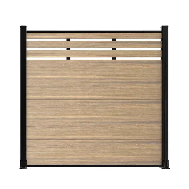 European Style Courtyard Plastic Wood Fence Garden Decorative Wood Plastic Board
