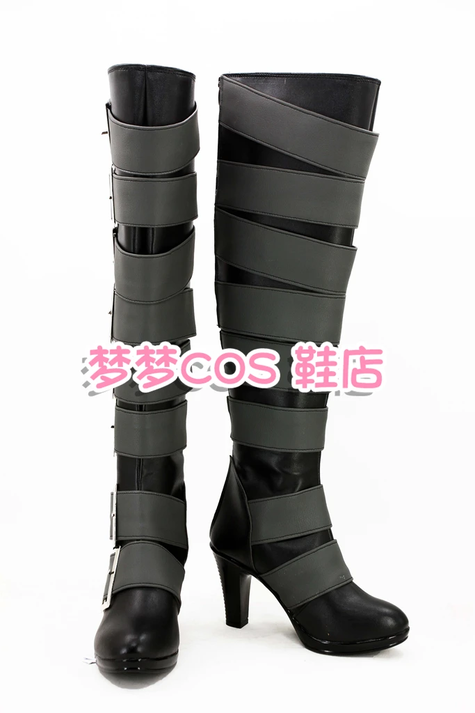 Anime Black Butler Under Taker Cosplay Shoes Kuroshitsuji Undertaker High Boots Halloween Costume Accessories Props