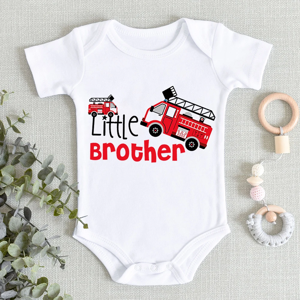 Big Brother Little Brother Family Matching Outfits Kids Shirt Baby Bodysuit Family Matching Clothes Summer Kids Shirt Family Tee