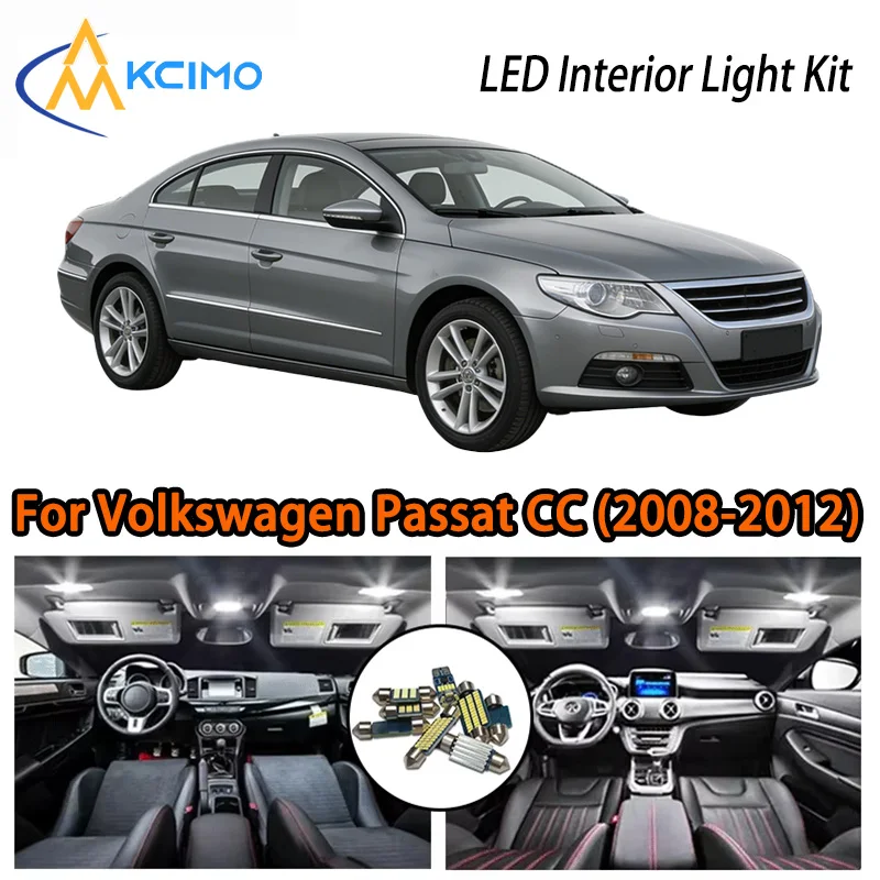 

KCIMO For Volkswagen Passat CC (2008-2012) Premium LED Interior Kit - 2 Colors , Quick Installation, Long-Lasting