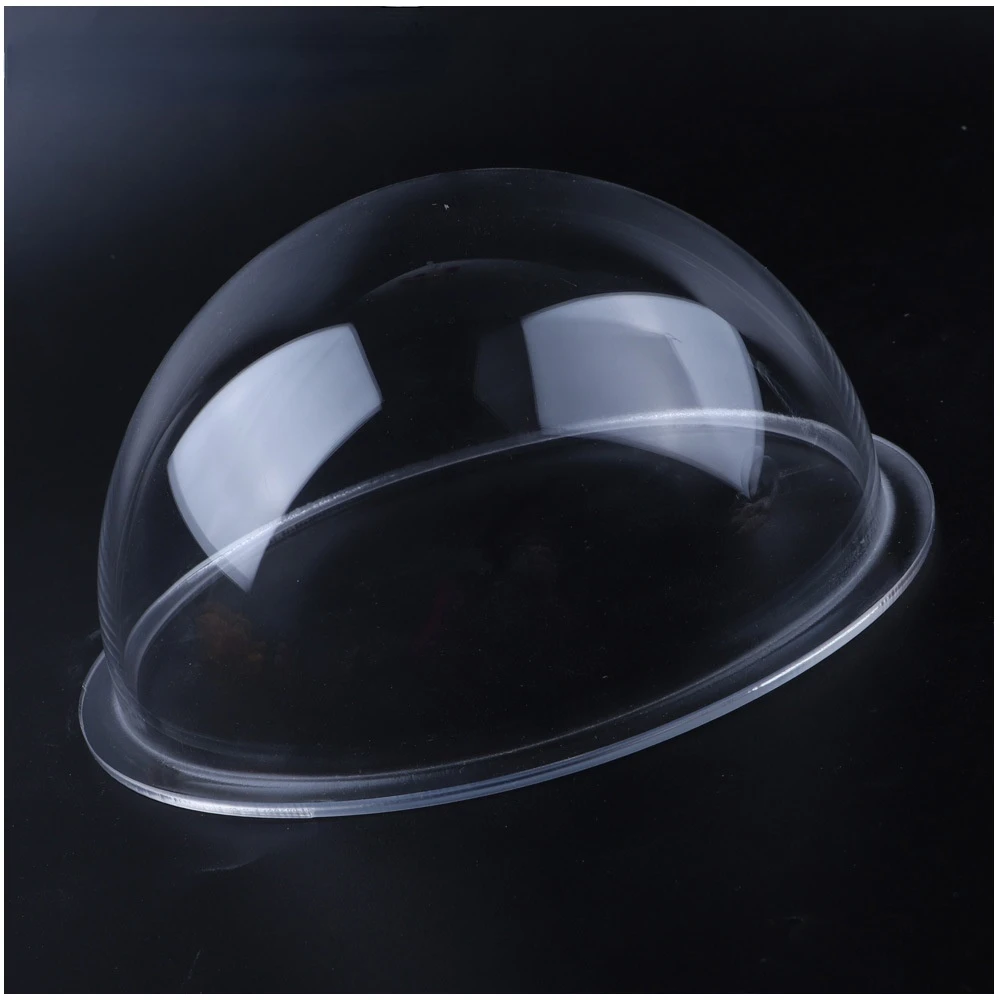 3.1 inch Small CCTV Camera Dome Glass Protective Cover Acrylic PC Hemisphere Shell Clear Color Size 84.8x44.8mm