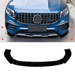 Car Front Bumper Lip Spoiler Diffuser Splitters Body Kit Aprons Trim For Mercedes Benz GLB Class X247 GLB200 GLB35 AMG 2020-2023