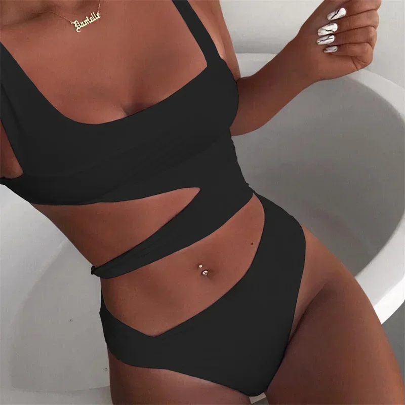 Sexy Women Clothing Asymmetrical Vest Tanks Female Broad Cloth One Piece Underwear Woman Camis Swimwear Solid Color Summer Beach