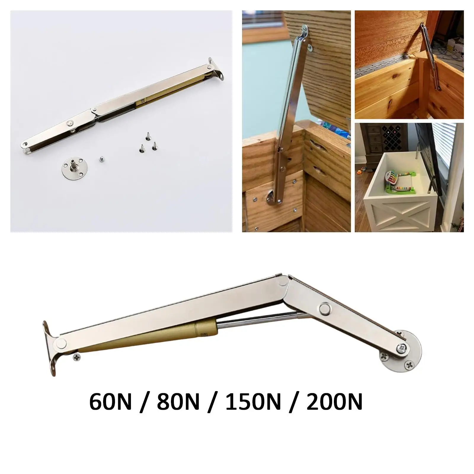 Lid Support Hinge, Slow Lowering, Pneumatic Lid Lifter, Gas Spring for Suitcase