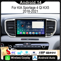For Kia Sportage 4 QI KX5 2018 - 2021 Car Radio Multimedia Video Player Navigation Stereo GPS Android 14 wireless Carplay DSP