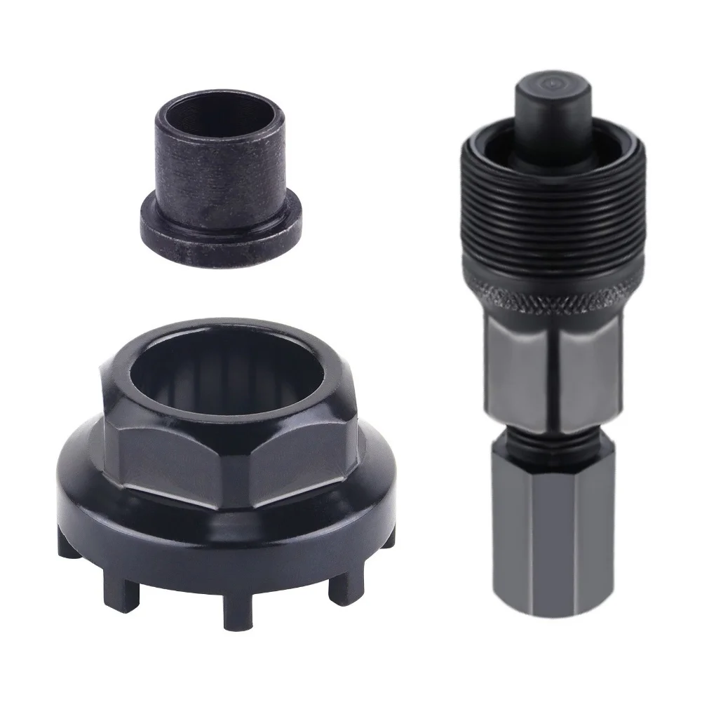 44 44 26 Mm 1.73 1.73 1.02 In 8-jaw Socket Bicycle Crank Remover Retaining Ring Included 8-slot Center Cover Remover