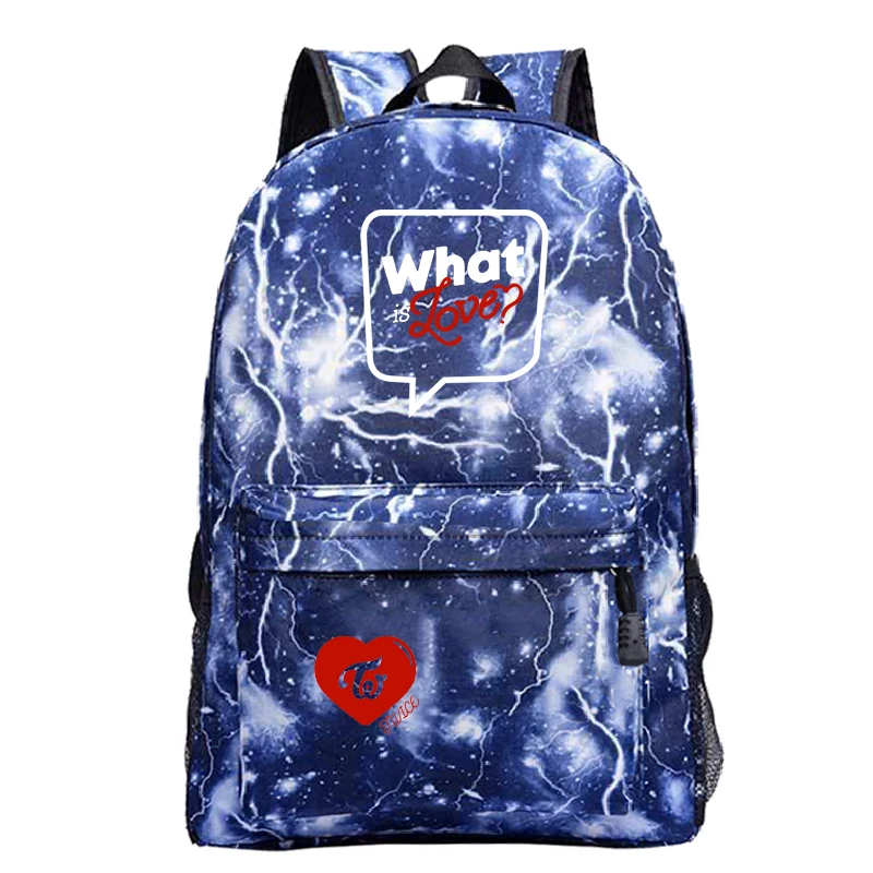 TWICE Rucksack Students School Bags Beautiful New Pattern Mochila Fashion Back to College Knapsack Men Women Travel Bag