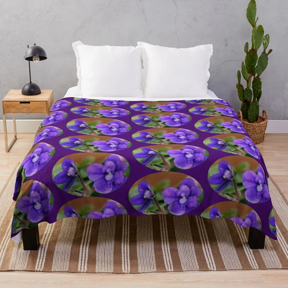 

Miniature African Violet Throw Blanket Loose Luxury St Blankets