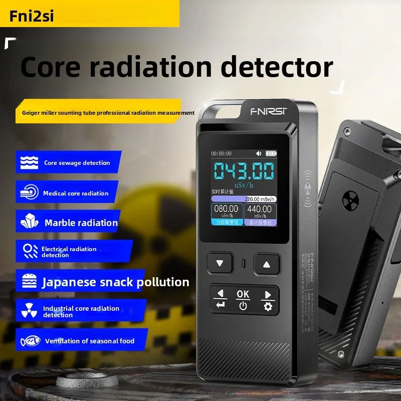 

GC-02 Nuclear Radiation Detector, Professional Personal Dose Alarm Instrument for Radiation Ionization, Geiger Meter Tool 596