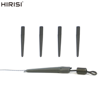 Hirisi 10pcs Carp Fishing Accessories Tungsten Anti Tangle Sleeves Hook Kicker Long Short Aligners Hook Link Sinkers AH006T