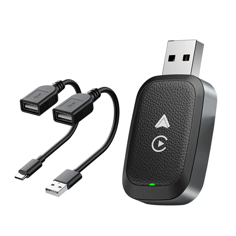 

A33K-New Wireless Carplay Box + Aduio Aux Two-In-One Auto Converter, Car Wired To Wireless Car Projection Box
