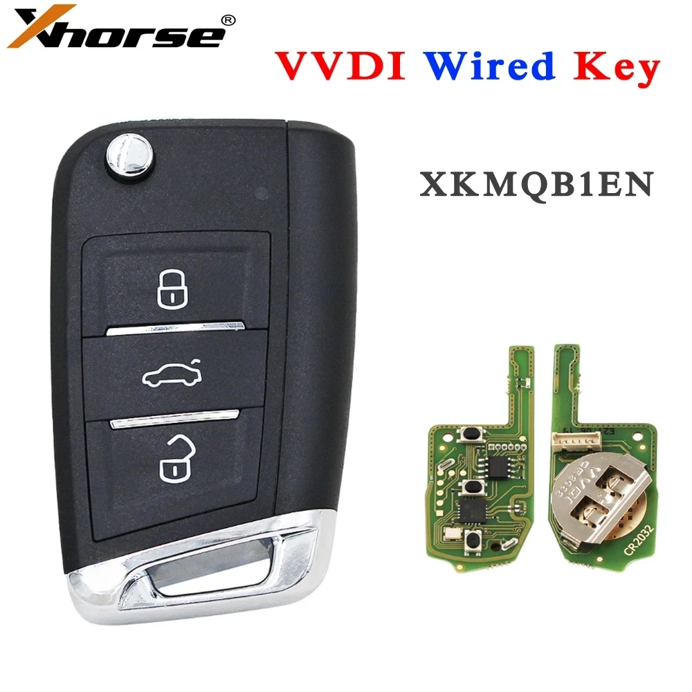 Xhorse XK Series XKMQB1EN Universal Wire Remote VVDI Car Key for VVDI2 / VVDI Mini / Key Tool Max for  Skoda MQB