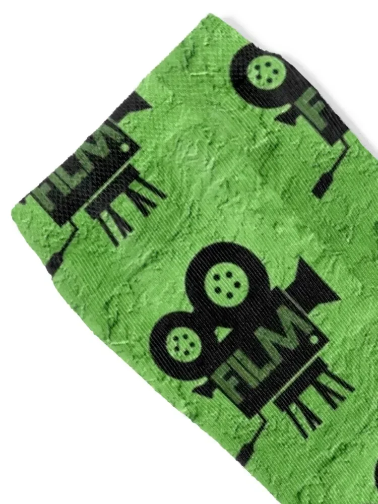 Vintage Old Movies Cinema Camera Socks funny sock tennis happy Socks Female Men's