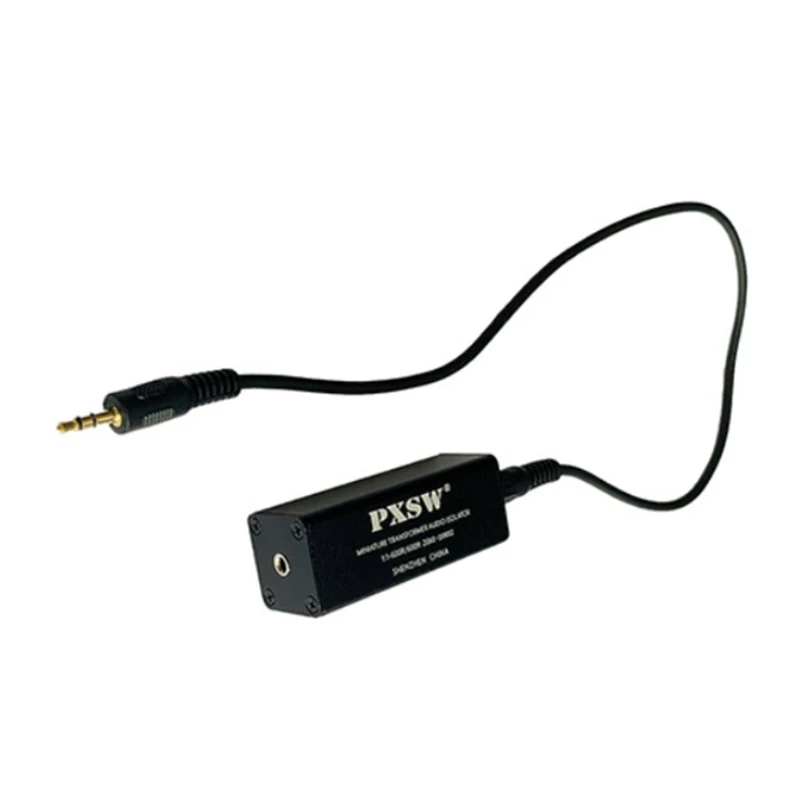 PXSW 3.5Mm Aux Audio filtro antirumore isolatore Audio isolatore acustico di corrente per eliminare il rumore Audio isolatore di terra comune