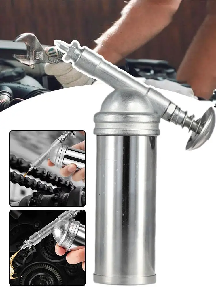 AliExpress NONE 80cc Capacity 1000PSI Output Pressure Oiler Mini Bicycle Grease Gun Machine Handheld High Pressure Oiler Hand Tools Repair Tools