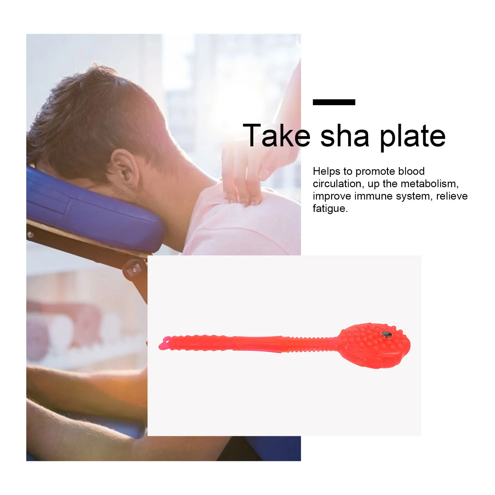 

Massage Hammer Pat Silicone Professional Acupoint Massager Pat Body Therapy Hammer for Fatigue Relief Improved Immunity