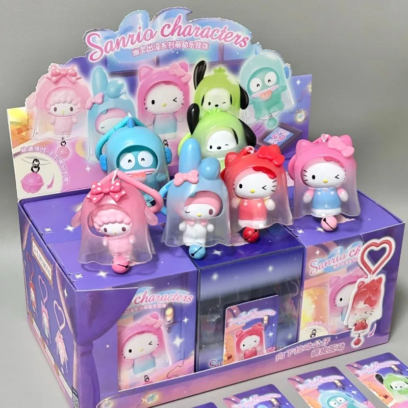 

Sanrio Anime Figures Hello Kitty Mymelody Pochacco Blind Box Toys Ghosts Appear and Sprout Collection Pendant Girls Boys Gifts