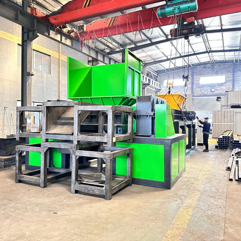 ماكينة تقطيع صناعية موديل 1200 للإطارات البلاستيكية والمطاط والأكياس الكبيرة المنسوجة والخردة المعدنية ومعالجة تقطيع الخشب