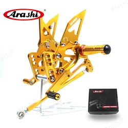 Arashi Motorcycle Rider Rearset For SUZUKI GSXR1000 2005 2006 K5 K6 CNC Adjustable Footrest Foot Peg GSX1000R GSXR GSX-R 1000