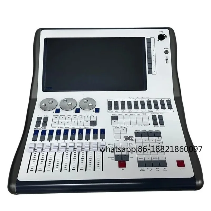 

The stage lighting console is equipped with 2048 DMX channel music event lighting controllers