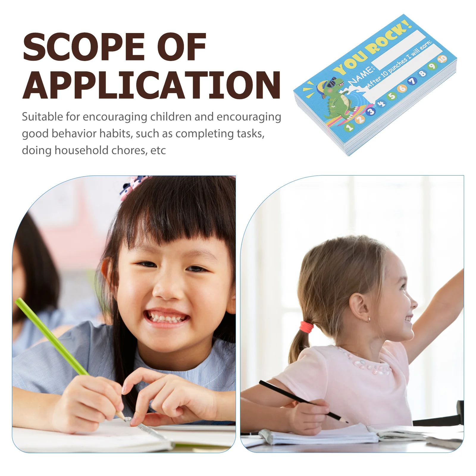 

250 Pcs Mini Punch Card Rewards Student Paper Incentives for Elementary Students