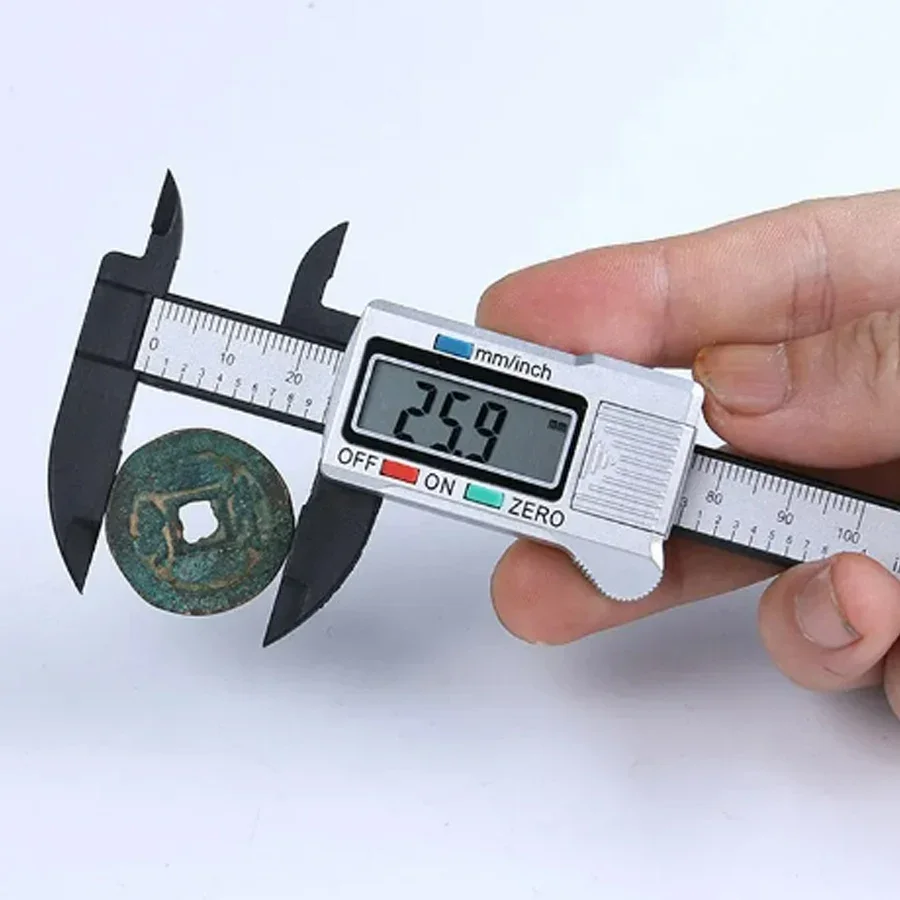 150mm High Definition Electronic Digital Caliper Carbon Fiber Dial Vernier Caliper Gauge Micrometer Measuring Tool Digital Ruler