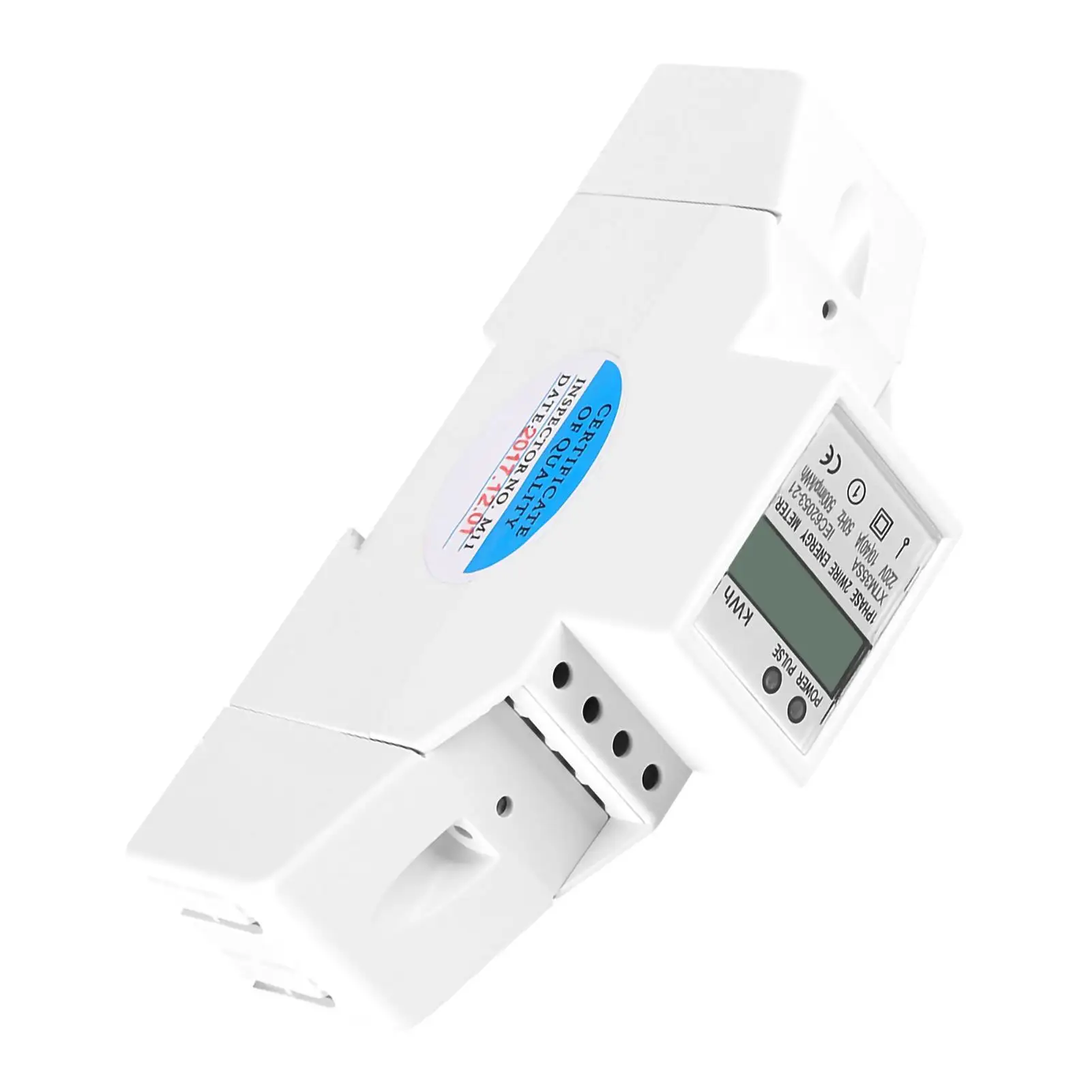 الرقمية LCD مرحلة واحدة Din عداد كهربائي 10-40A الطاقة كيلوواط ساعة متر الطاقة الإلكترونية