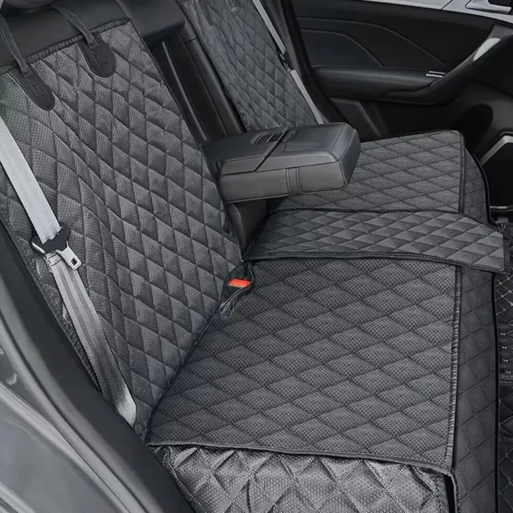 Housse de siège de voiture pour chien imperméable et antidérapante, universelle, durable, tapis de protection pour l'arrière de la voiture, protège le revêtement de la voiture, voyage avec animal de compagnie