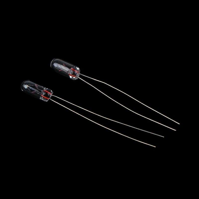 50 Pieces 3MM 12V Edison Miniature Neon Light Indicator Lamp Bulb Incandescent Filament Miniature Lamp Light Bulb