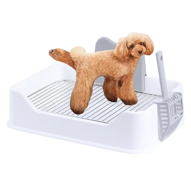 

Dog Potty Tray Cosiro Dog Toilet Tray Indoor Puppy Litter Box Toilet Tray Puppy Pee Pad Holder With Removable Grate & Protection