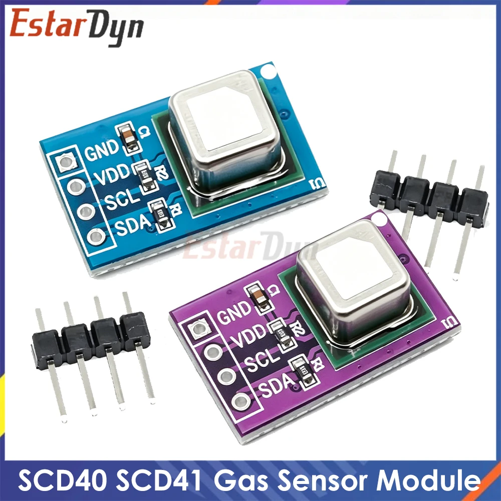 Módulo de Sensor de Gas SCD40 SCD41 3 en 1, Detección de CO2, Dióxido de Carbono, Temperatura y Humedad, Comunicación I2C para DIY