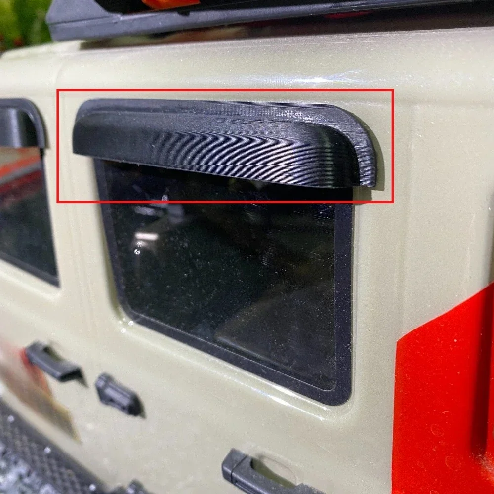 RC remote control car simulation Window Visor cosmetic fitting for RLAARLO 1/7 MK07 custom size replacement spare accessories 4