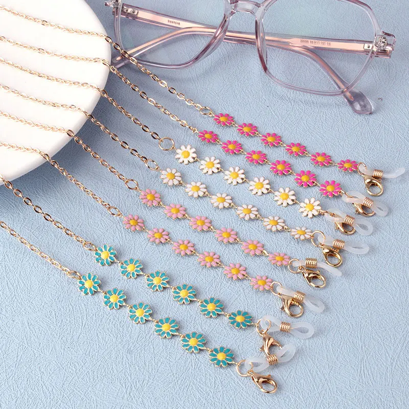 

Stylish Flowers Glasses Chains for Women Fashion Colorful Mask Lanyard Sunglasses Chain Eye Glasses Holder Strap