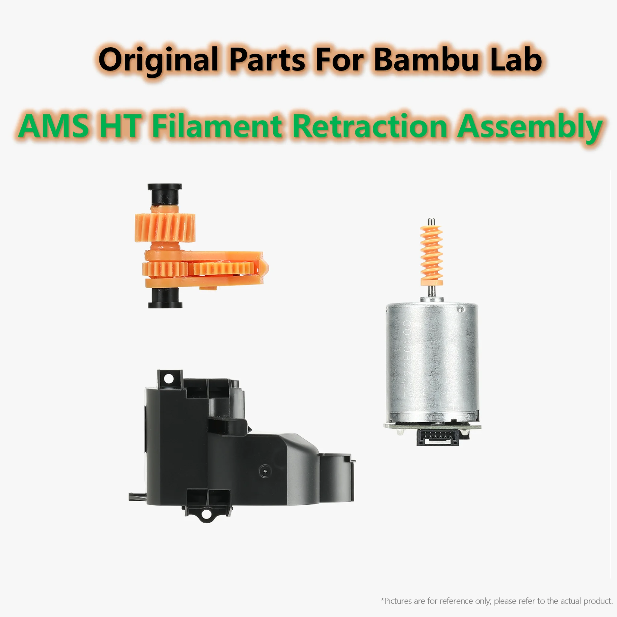 Original For Bambu Lab AMS HT Filament Retraction Assembly, Motor & Rocker Gear for Rewind Spool, 3D Printer Part