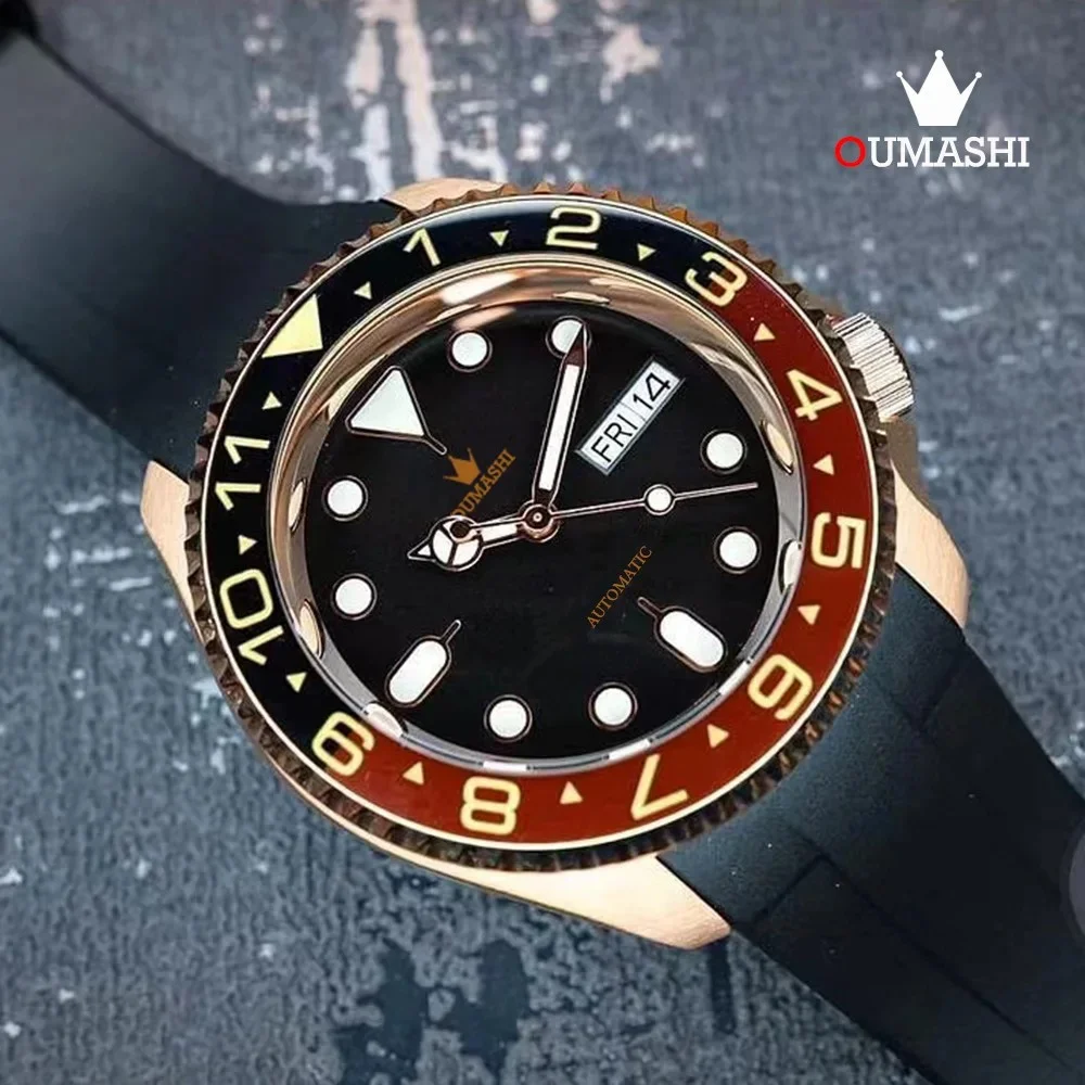 41mm Man 007 Watch Luxury Automatic Mechanical NH3 Series 34 35 36 Movement Stainless Steel 100m Waterproof Luminous Custom LOGO