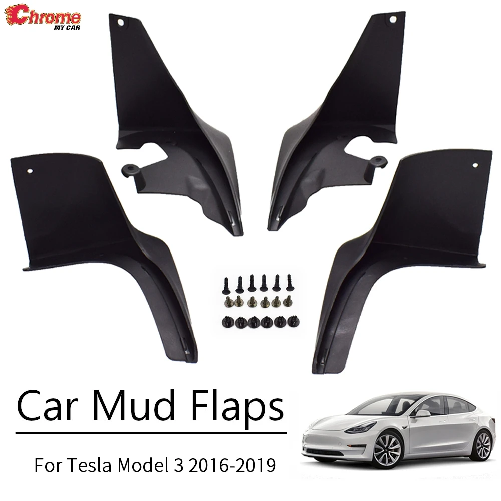 For Tesla Model 3 2016 2017 2018 2019 2020 2021 Mud Flaps Mudflaps Splash Guards Mudguards Front Rear Fender protector Styling