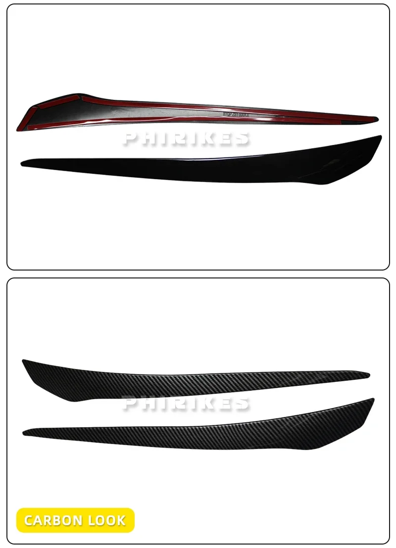 ABS Gloss Black Headlight Eyebrows Eyelid For BMW 3 Series E92 E93 3 Series 2007 2008 2009 2010 2011 2012 2013 2014