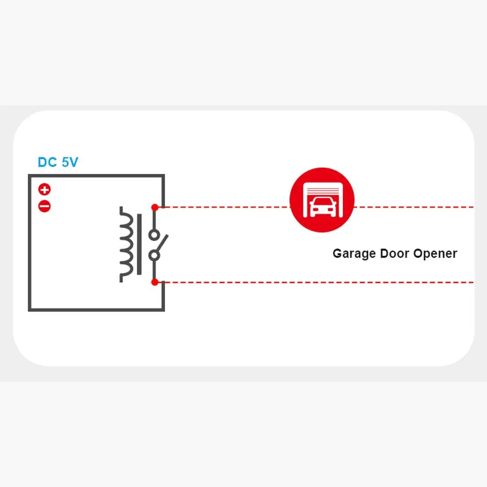 SONOFF RE5V1C Relay Module 5V WiFi Smart DIY Switch Dry Output Inching/Selflock Working Modes APP/Voice/LAN Control Automation