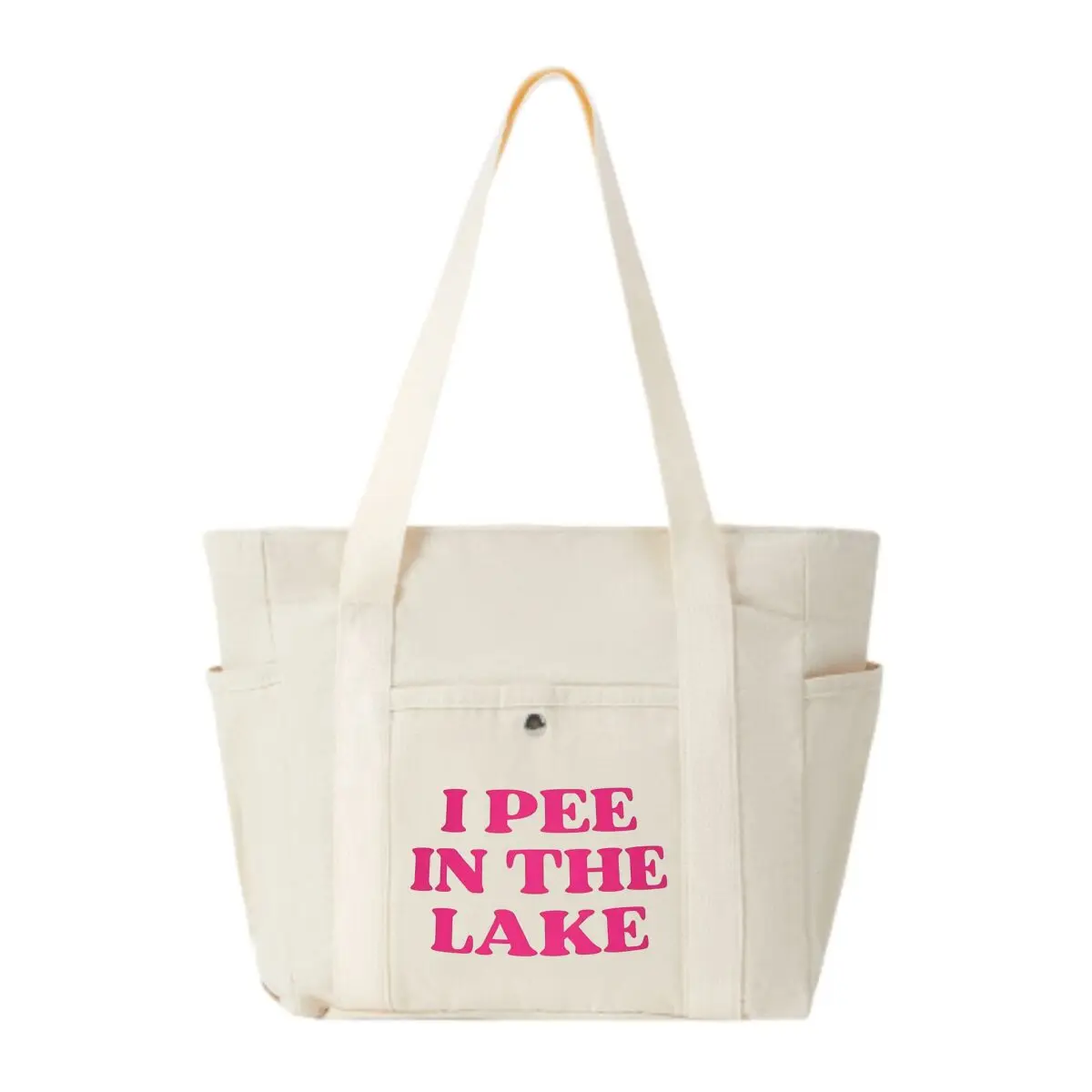 

Повседневная сумка-тоут с несколькими карманами Lake Peeing Humor — идеально подходит для работы