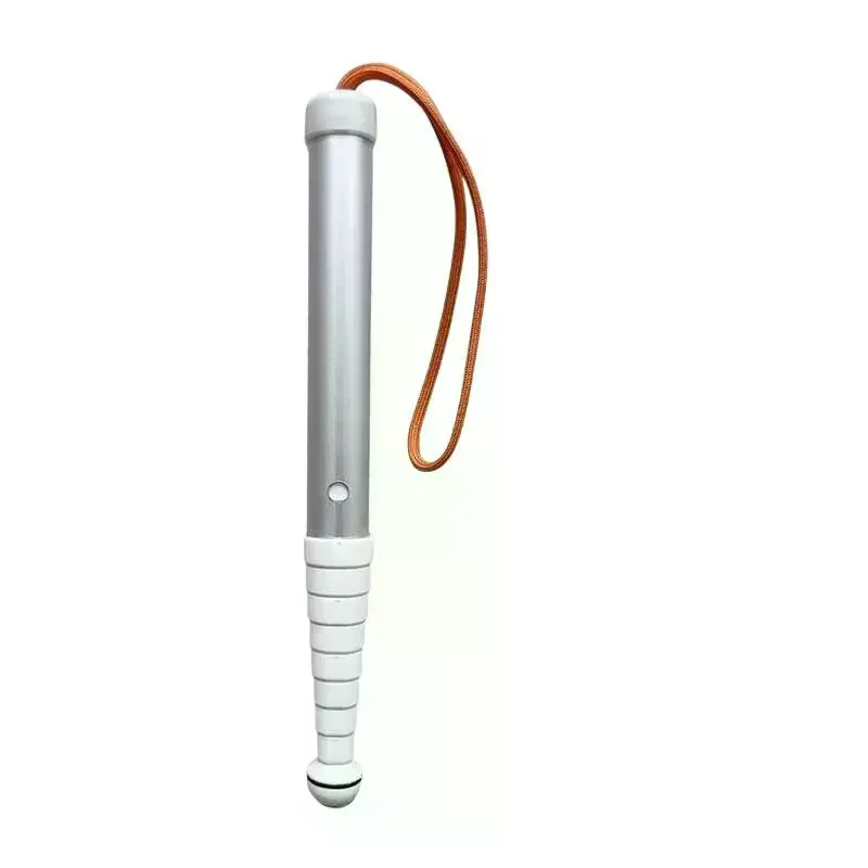 Telescopic Blind Cane Walking Stick Blind Reflective Cane Lanyard Anti Slip Foldable Lightweight Shockproof Crutch
