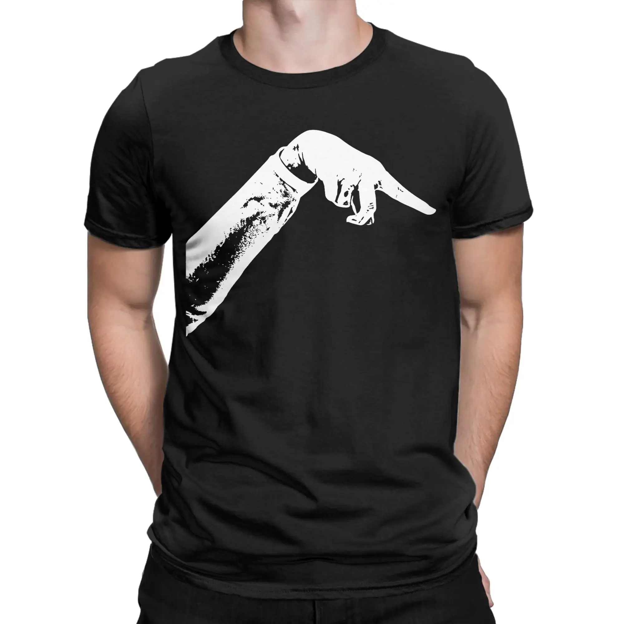 Men Pointing Mem T Shirt  100% Cotton Tops Funny Short Sleeve Crewneck Tees Printed T-Shirts