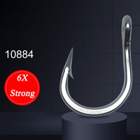 AS 20PCS Jigs Hooks 6X Strong Strength Stainless Steel Assist Lure Fishing Slow Fast Jigging Carbon Barbed Hook Tackle
