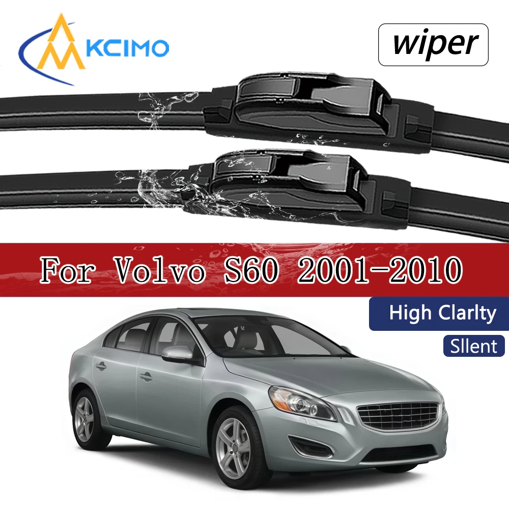 Fahrer- und Beifahrer-Scheibenwischer für Volvo S60 2001-2010 Garantiert passende Frontwischerblätter Paar OE Direktmontage
