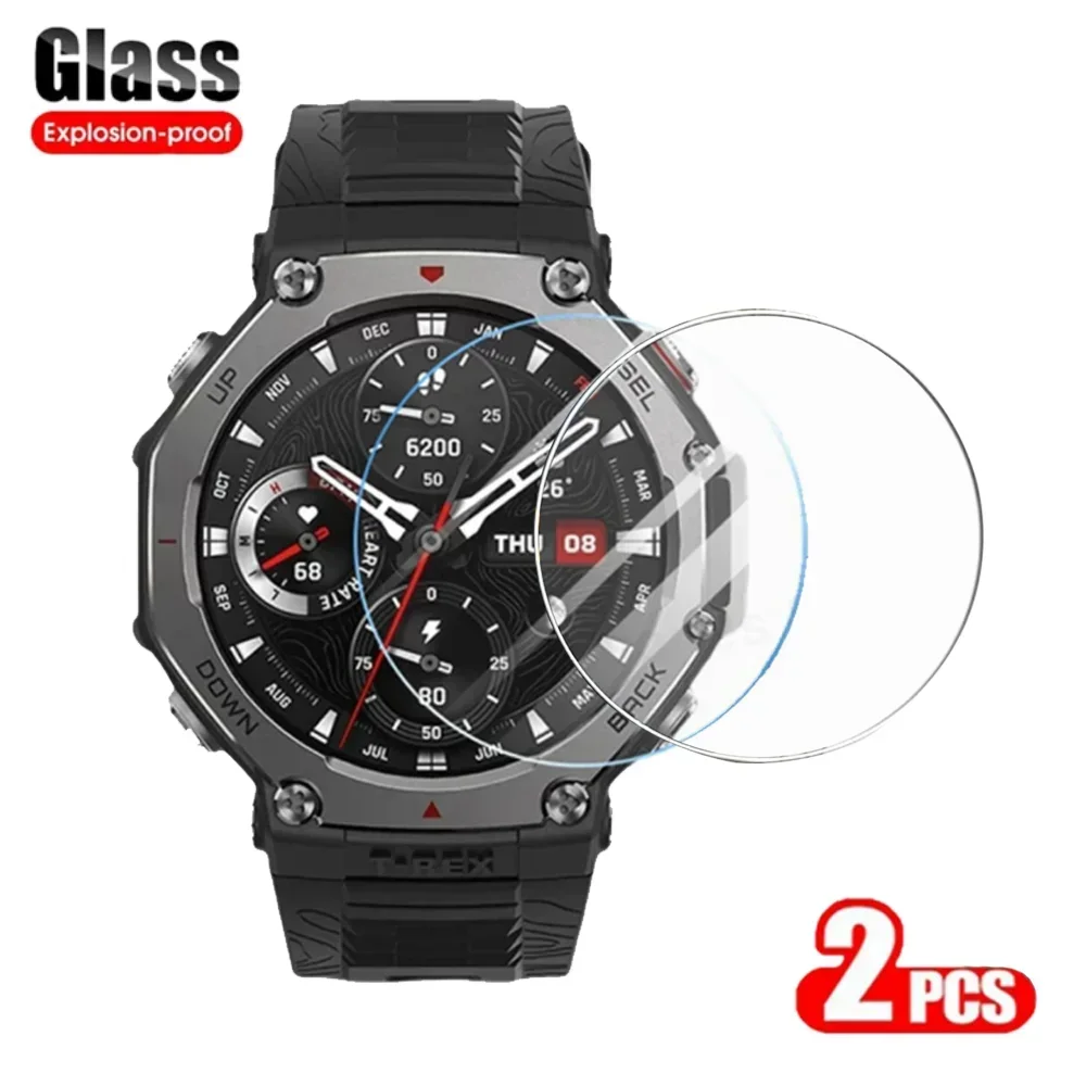 PC Protector Case For Amazfit T-Rex 3 Smart Watch Semi Coverage Bumper For Huami Amazfit Trex 3 Screen Protector Tempered Glass