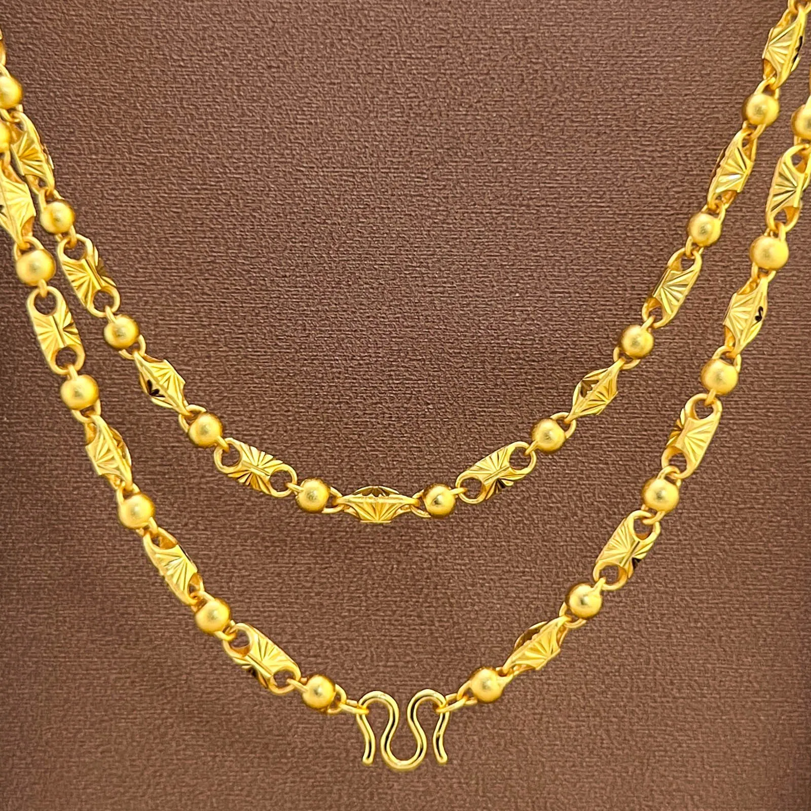 

Новое матовое ожерелье из пшеничных зерен, 9999 пробы, 24K, из настоящего золота, мужская цепочка-кулон в виде колоска, новый китайский ретро-стиль, золотая подвеска-цепочка