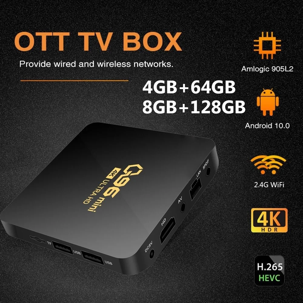 Smart TV Box TV Box S 4K Ultra HD Android TV HDR 2GB 8GB WiFi DTS Multi Language Smart Mi Box S Media Player Smart TV For Xiaomi
