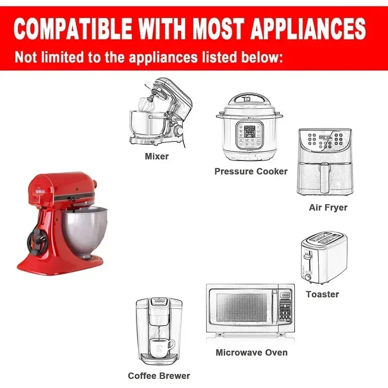 

2026 New model Premium Premium Latest Models 6Pcs Cord Wrapper Clips Cable Holder Kitchen Blender Mixer Wire Organizer