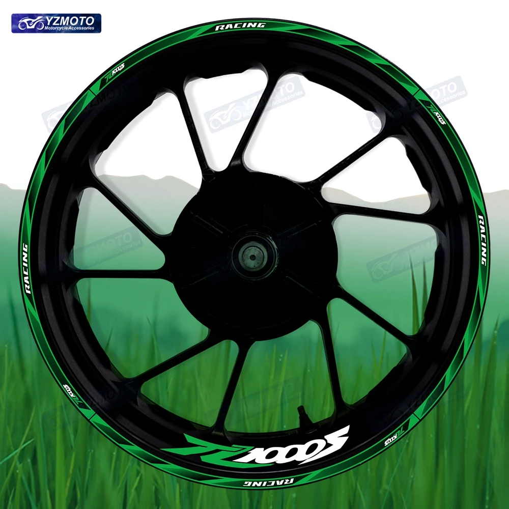 

Для мотоцикла TL1000S 17-дюймовое переднее и заднее колесо, гоночная наклейка, водостойкая светоотражающая декоративная наклейка на обод втулки в полоску