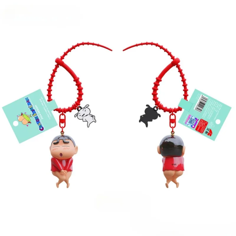 Crayon Shin-chan sleutelhanger rugzak hanger sleutelhanger creatief eigenzinnig speelgoed cartoon schattig autosleutelhanger charmes sleutelhouder jongen geschenken